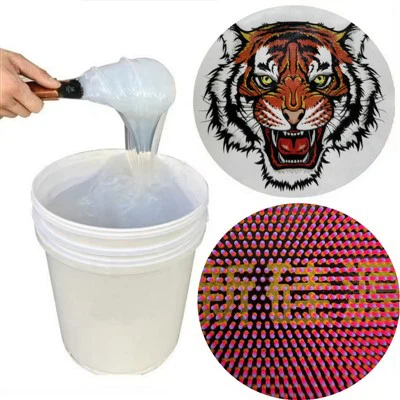 Soft Colorable 3D četkica za zube efekt odjeće Logo uzorak za ispis silikonske gume tinta